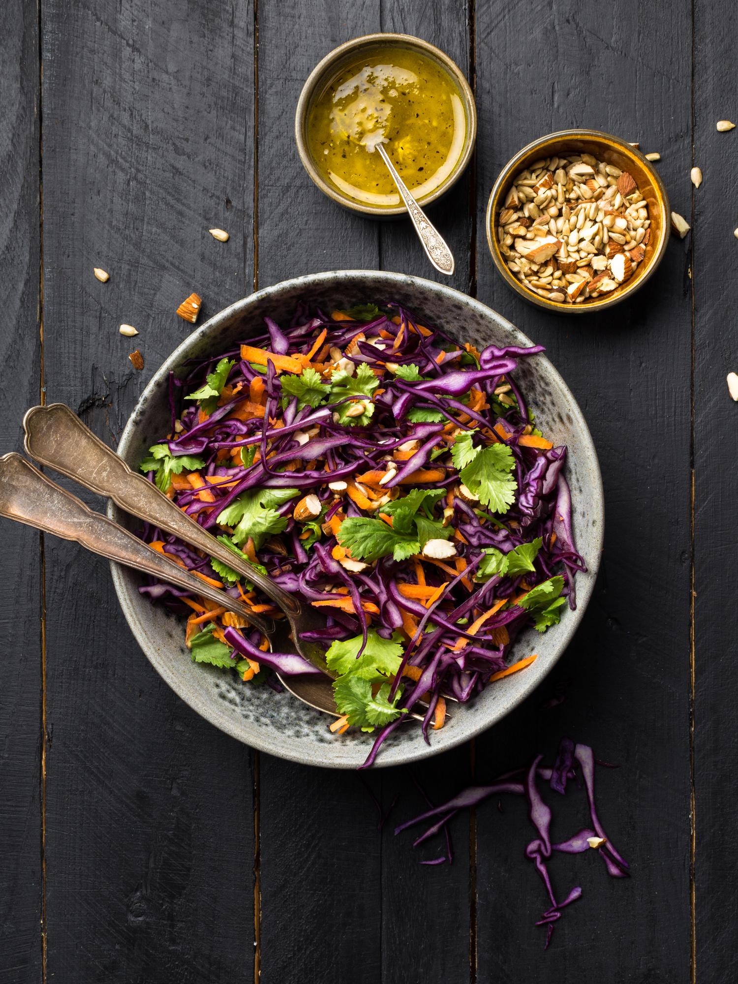 Rotkohl-Möhren-Salat