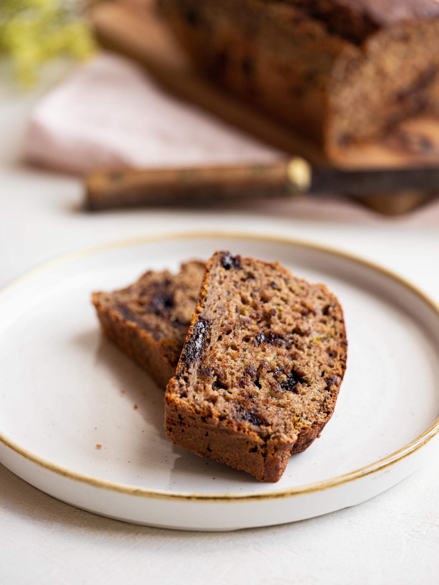 Süßes Zucchinibrot mit Schokolade