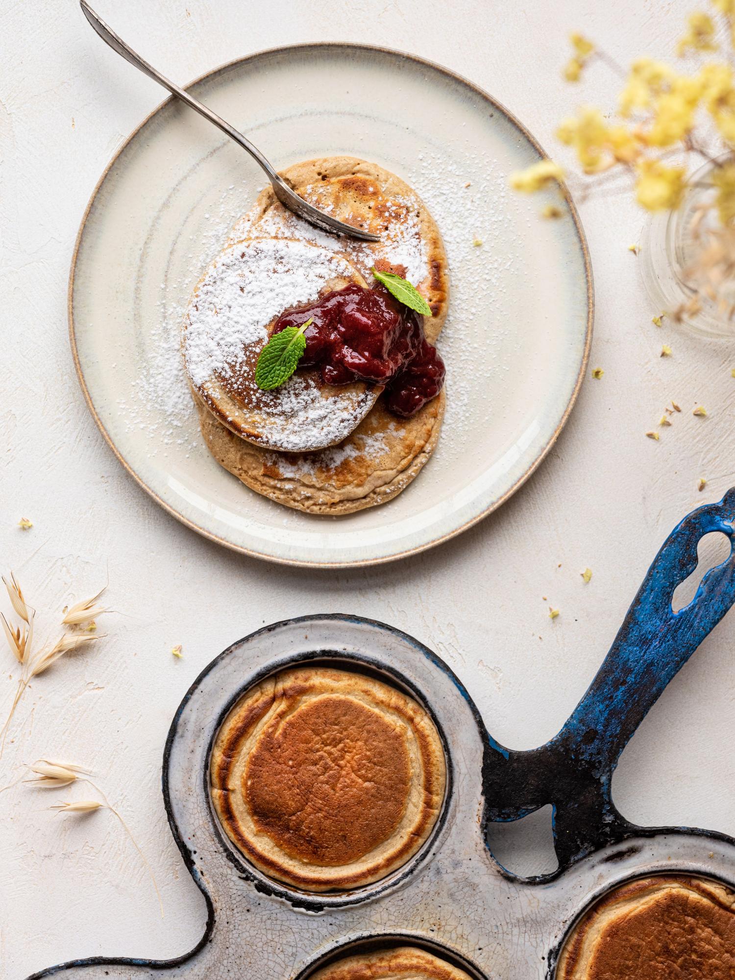 Fluffige Frühstückspfannkuchen