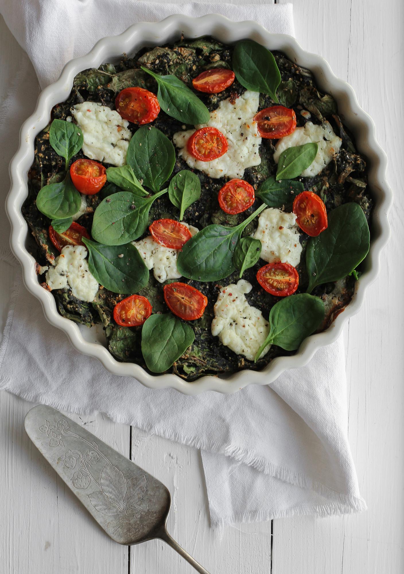 Spinat-Pizza
