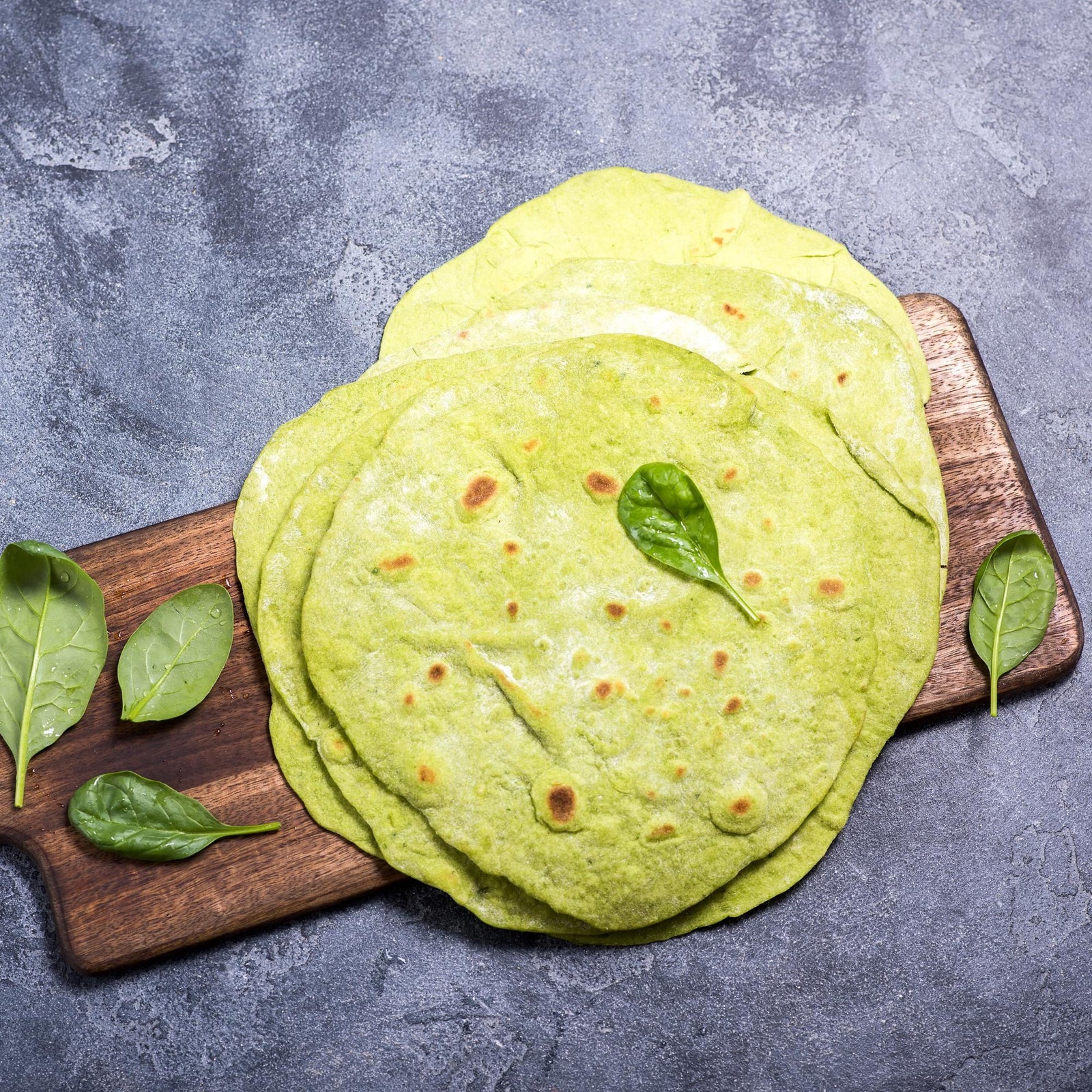 Spinat-Tortillas