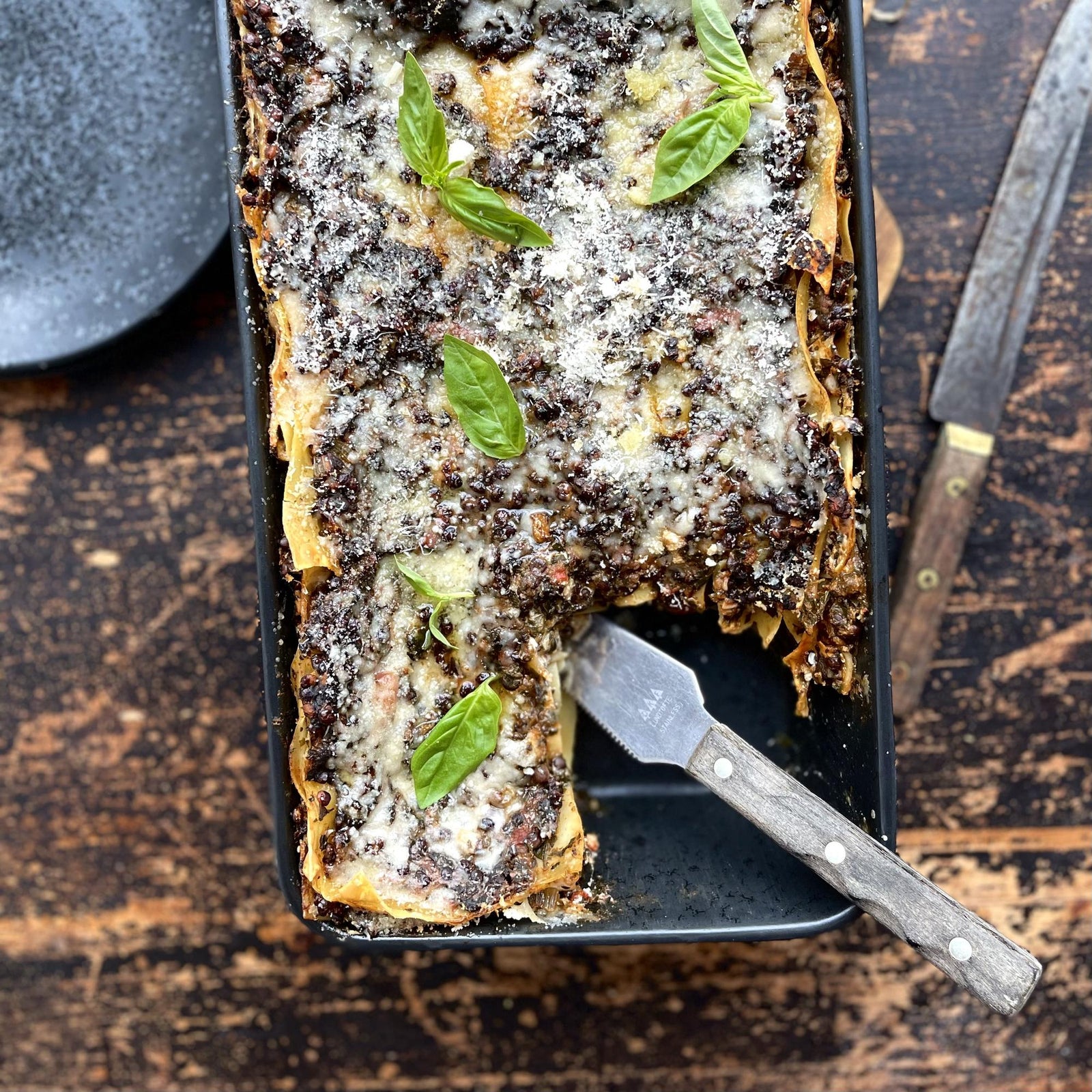 Spinat-Lasagne