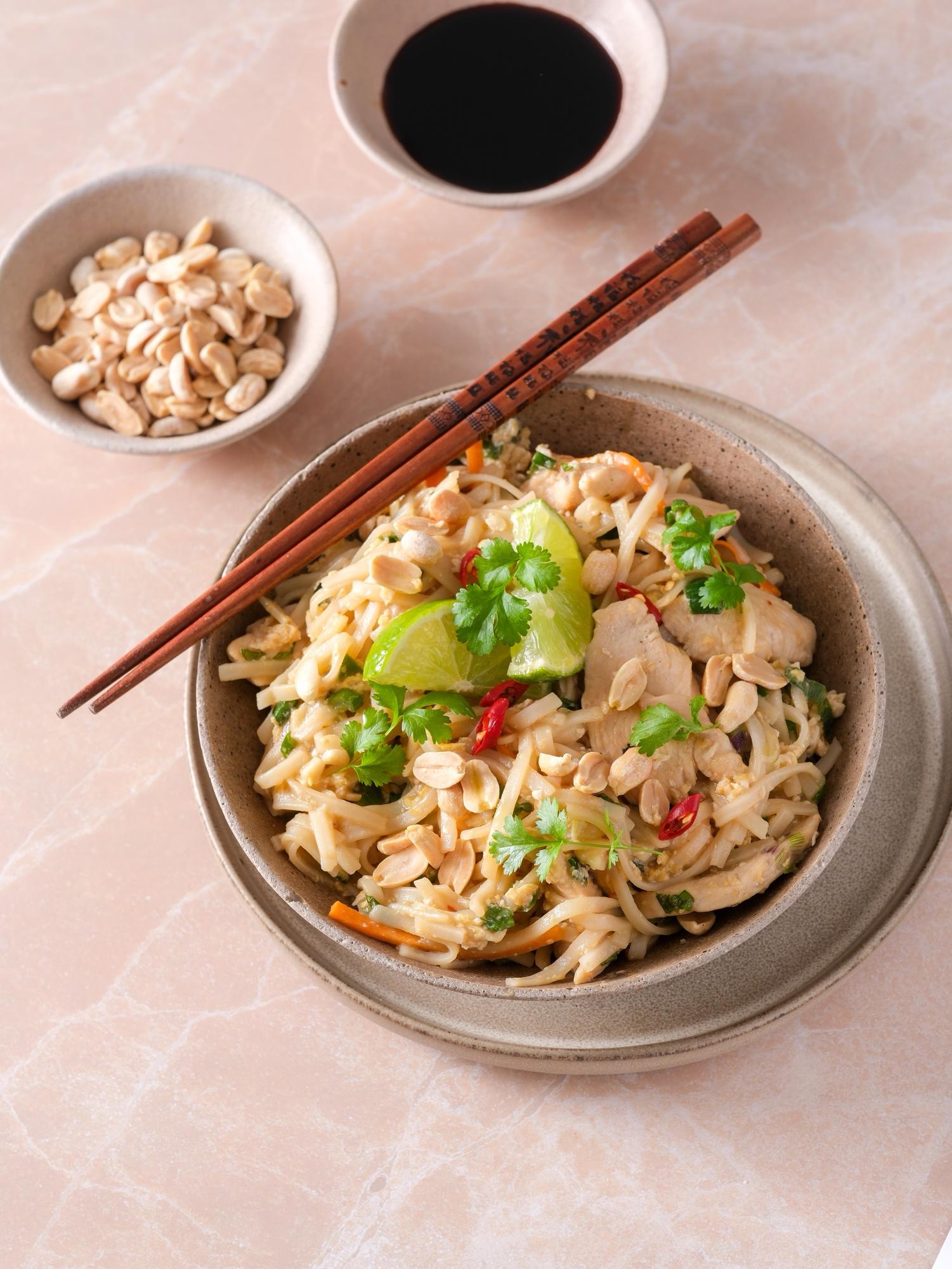 Thailändische Nudeln Pad Thai