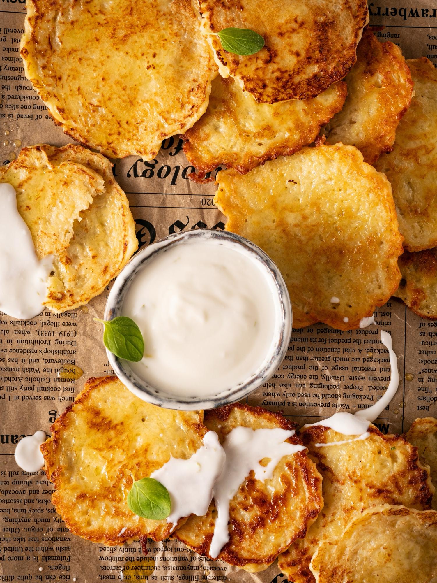 Ukrainische Kartoffelpuffer (Deruny)