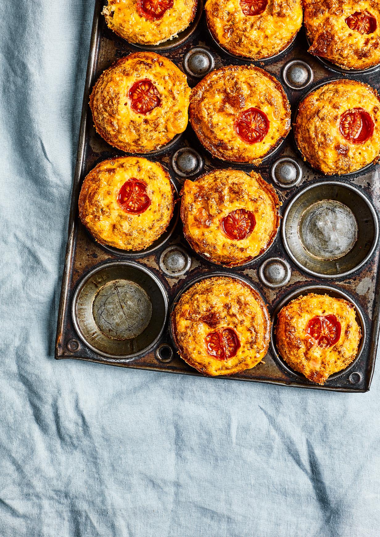 Ei-Muffins mit Schinken und Mozzarella