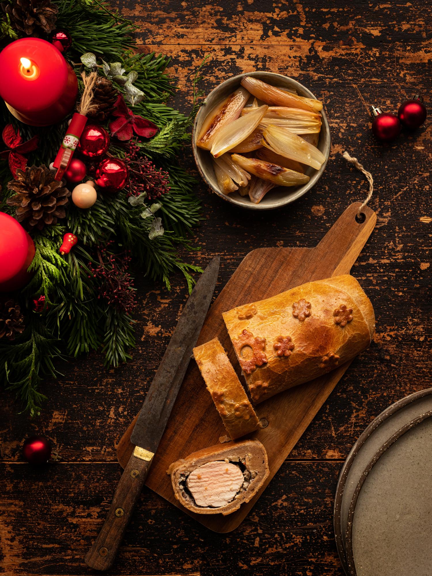 Schweinefilet im Vollkornteig gebacken