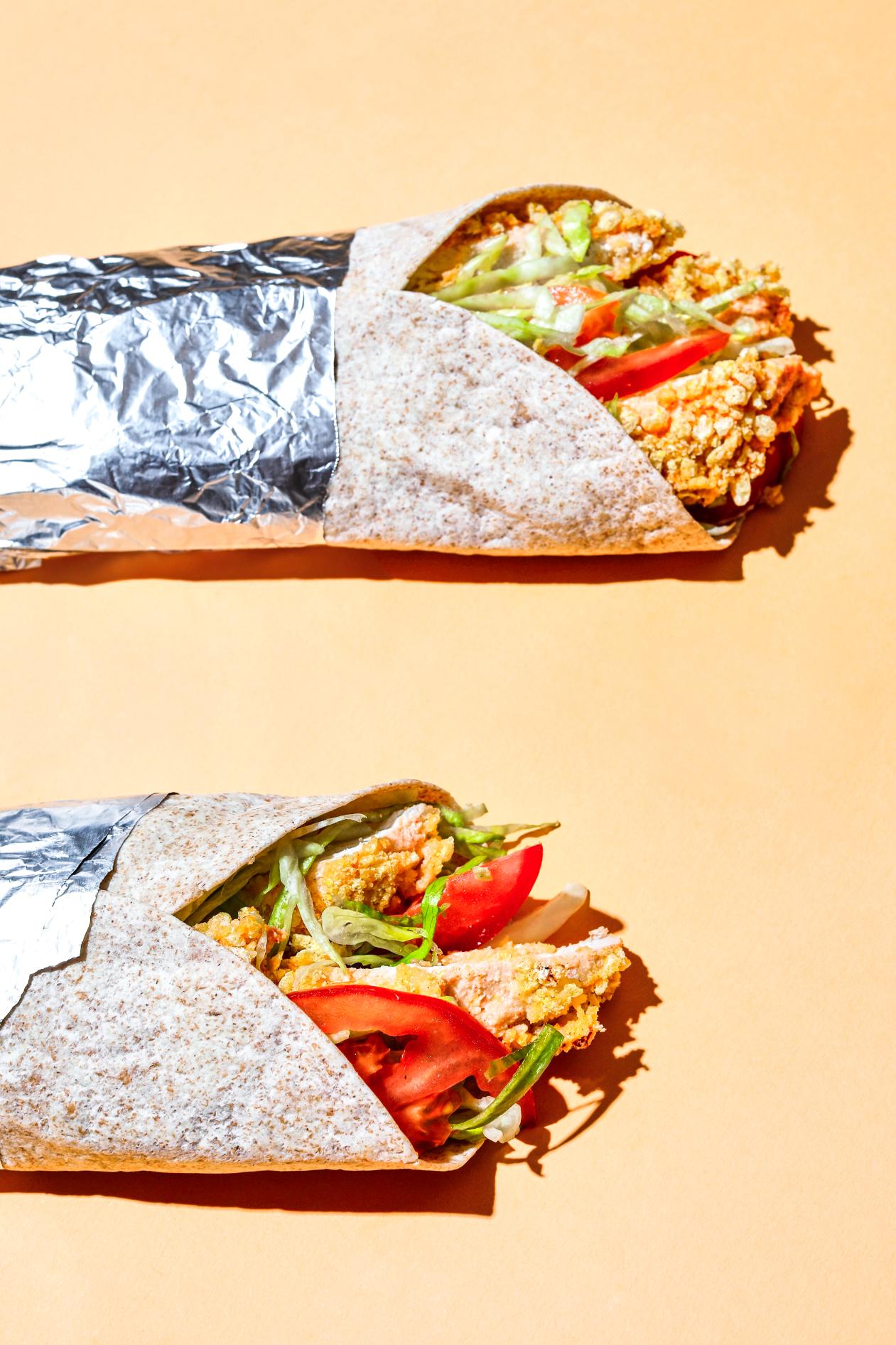 Wrap mit Hühnerfleisch