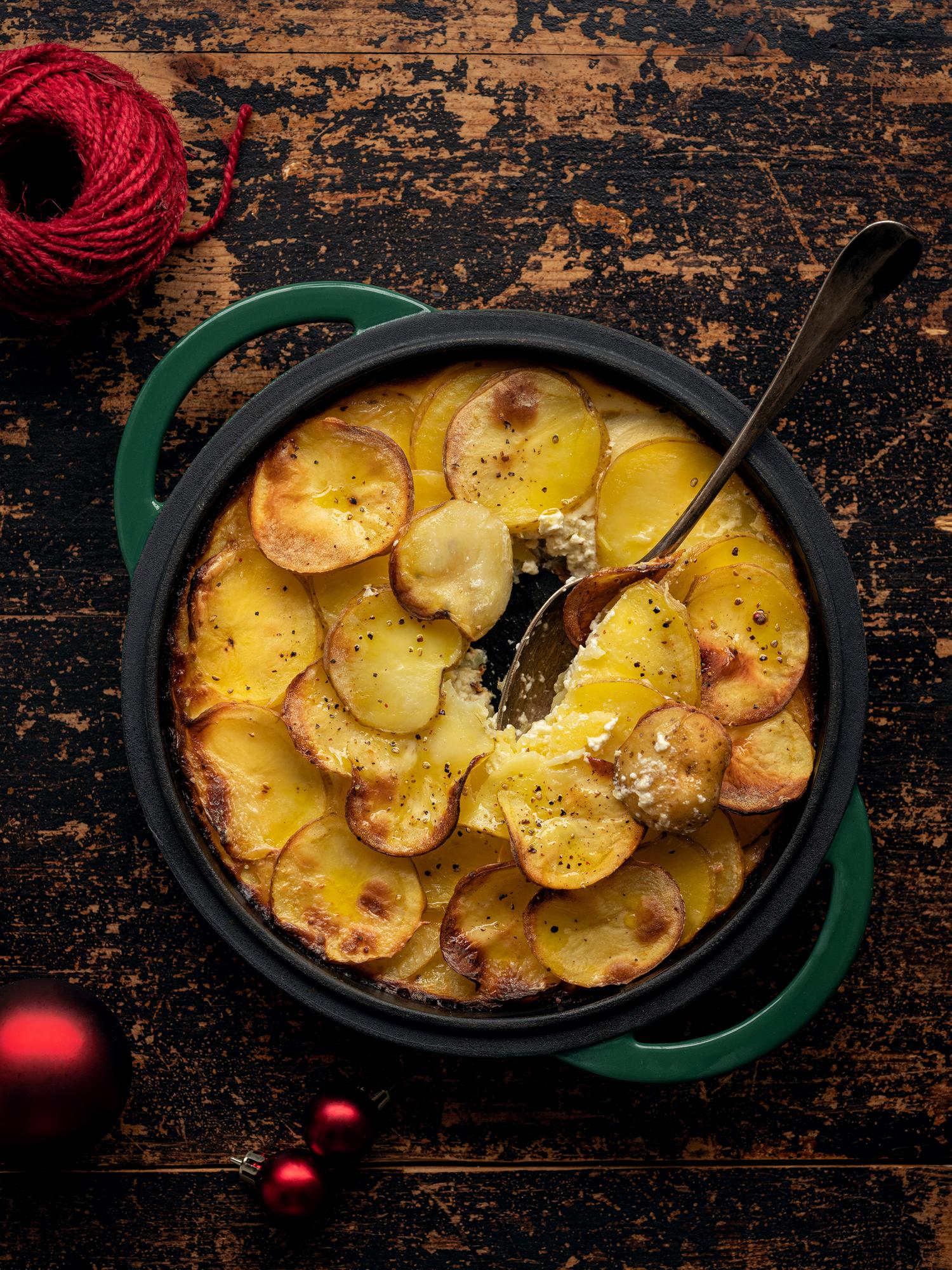 Kartoffelgratin mit Sahne