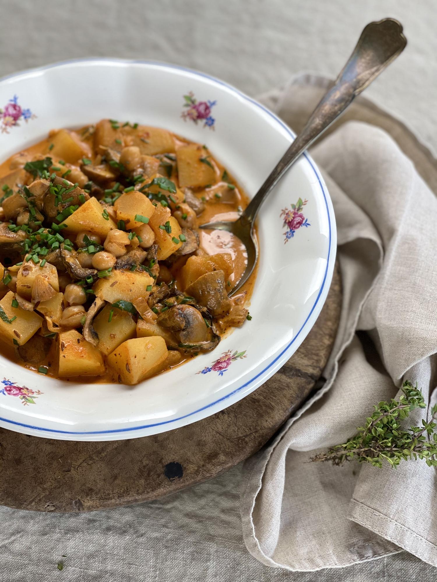 Kartoffel-Pilz-Gulasch