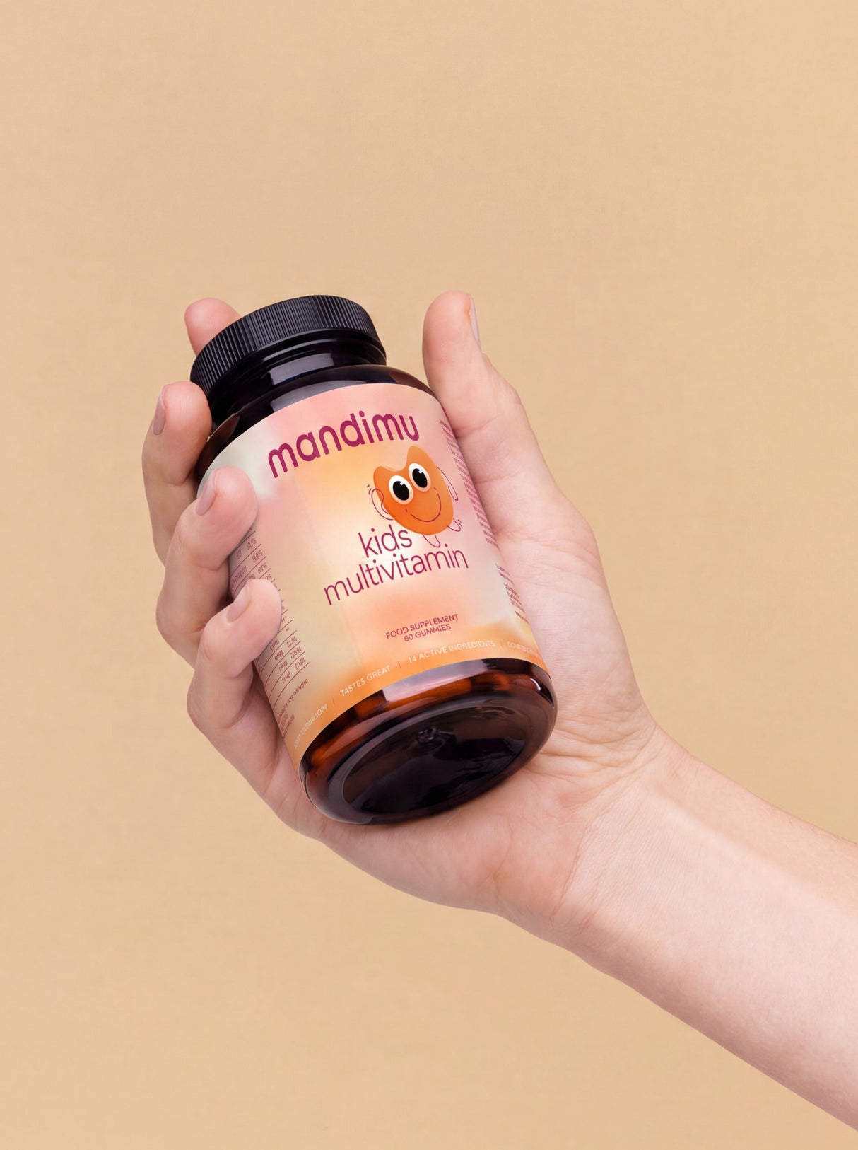 Multivitamin für Kinder – 60 Gummibärchen 🐻, vegan