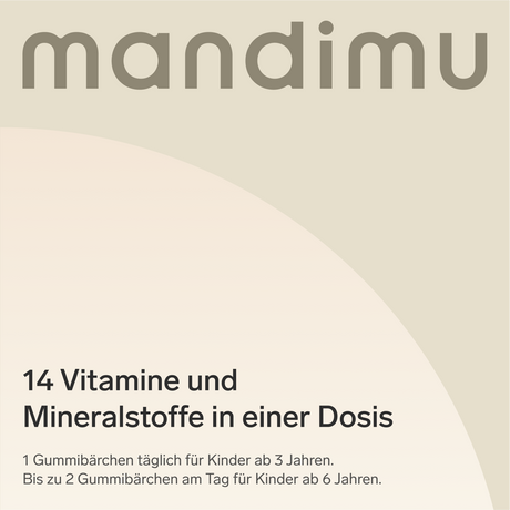 Multivitamin für Kinder – 60 Gummibärchen 🐻, vegan