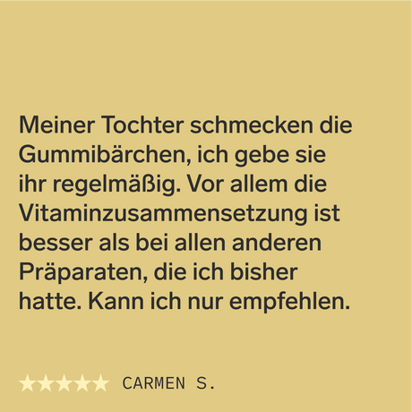 Multivitamin für Kinder – 60 Gummibärchen 🐻, vegan