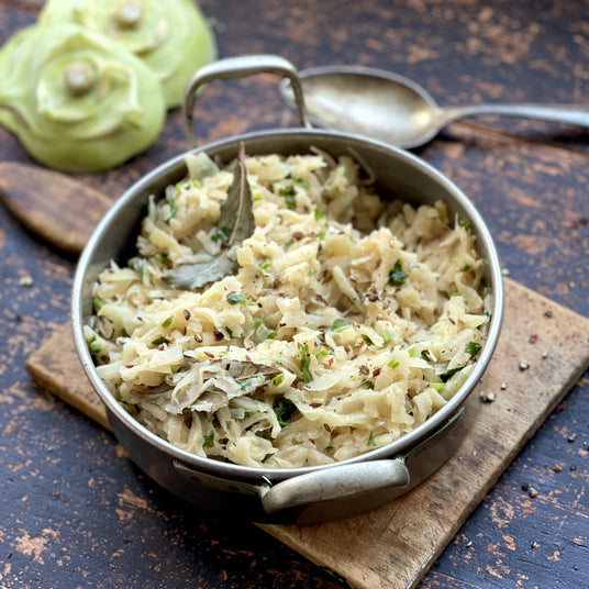 Gedünsteter Kohlrabi