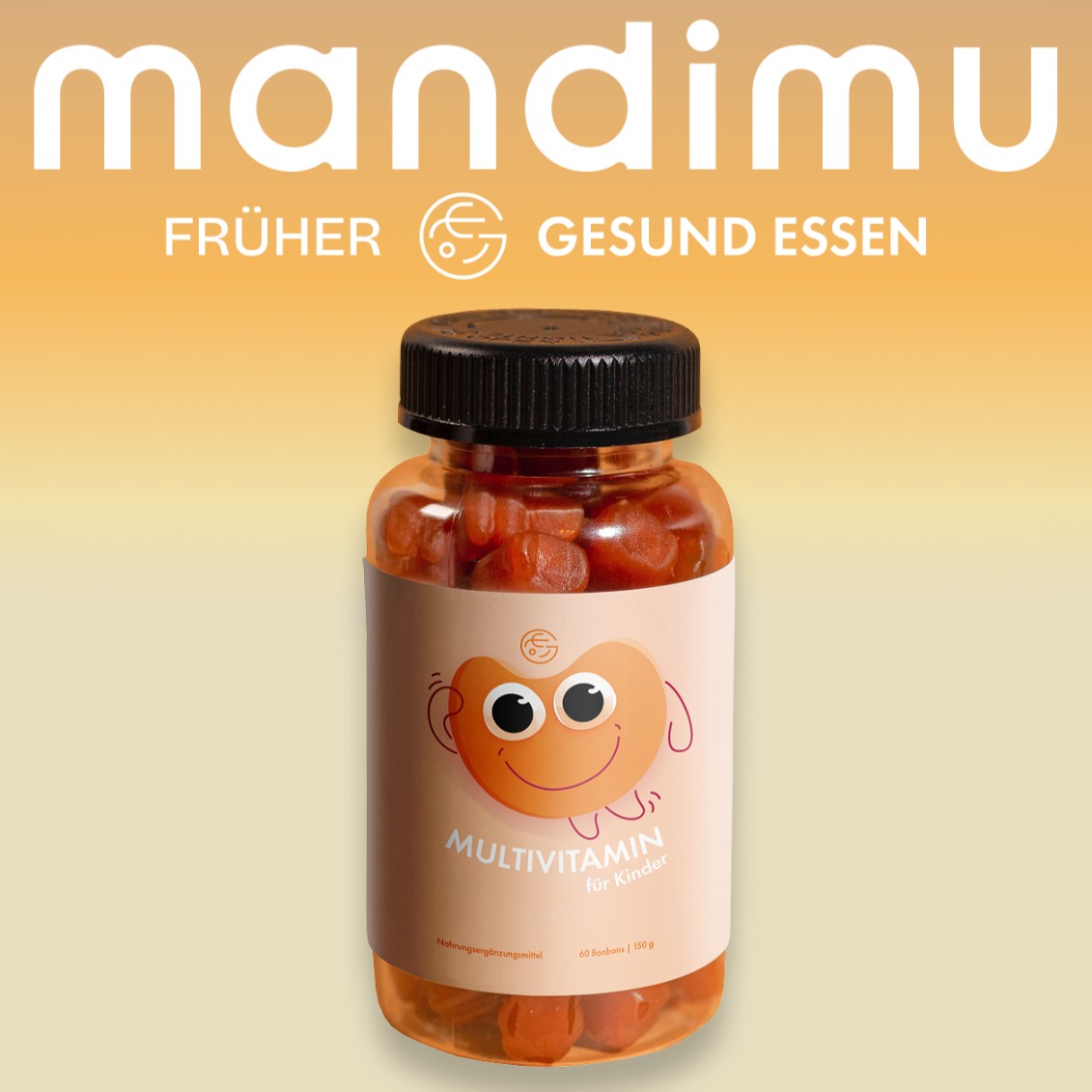 Multivitamin für Kinder – 60 Gummibärchen 🐻, vegan