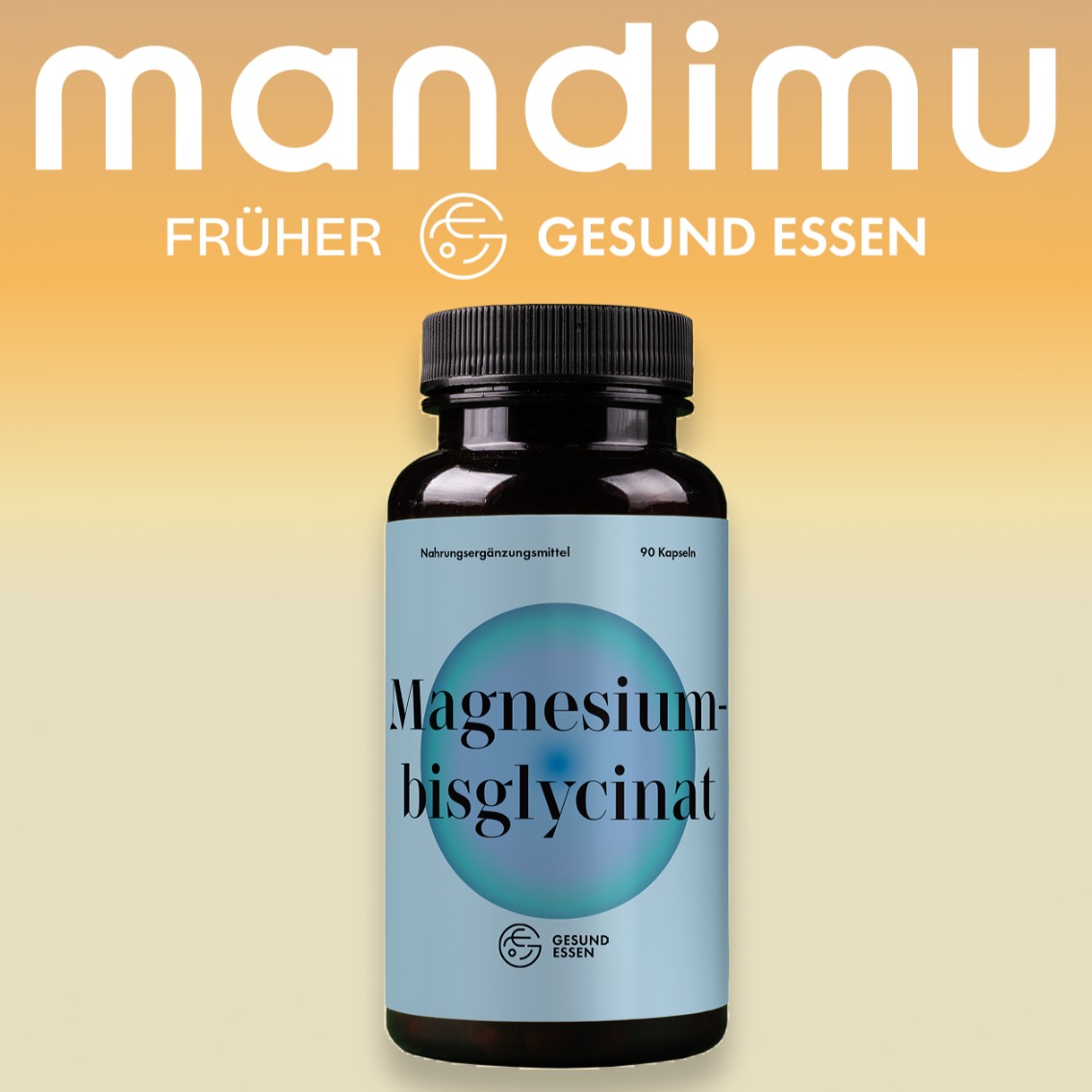 Magnesiumbisglycinat Premium: Chelatiertes Magnesium – 90 Kapseln, vegan, hochdosiert