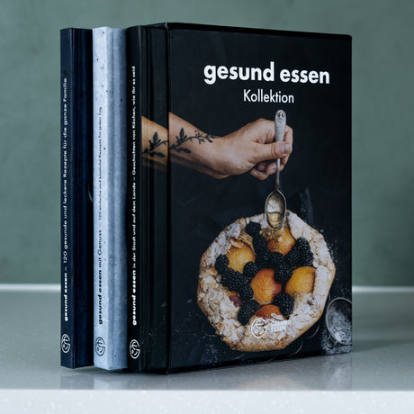 Kochbuchset 3 Kochbücher Gesund essen mit Geschenkbox