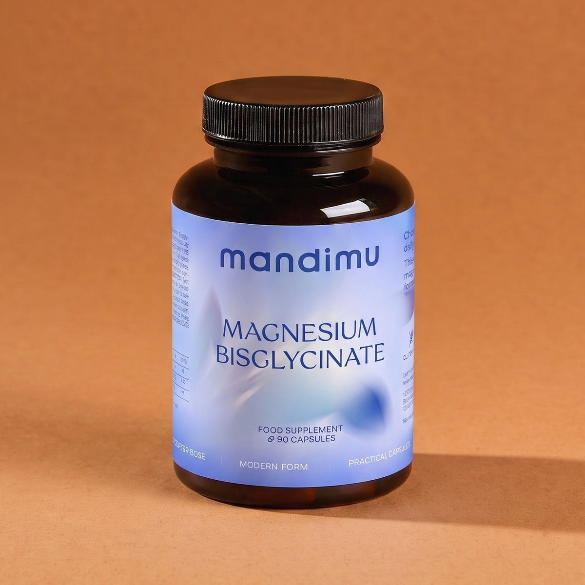Magnesiumbisglycinat Premium: Chelatiertes Magnesium – 90 Kapseln, vegan, hochdosiert