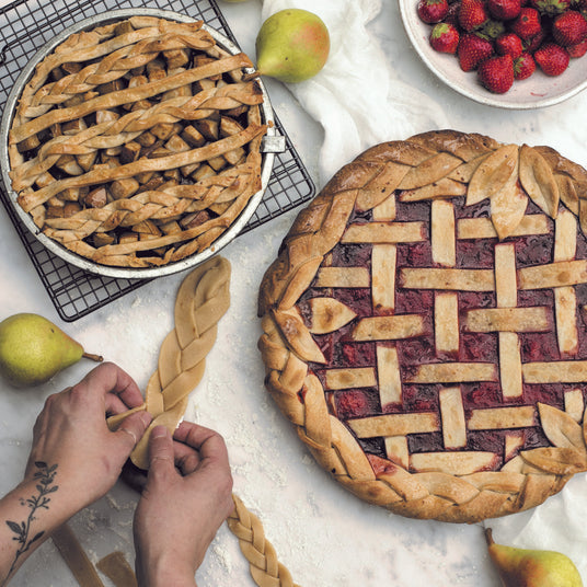 Obst-Gitterkuchen