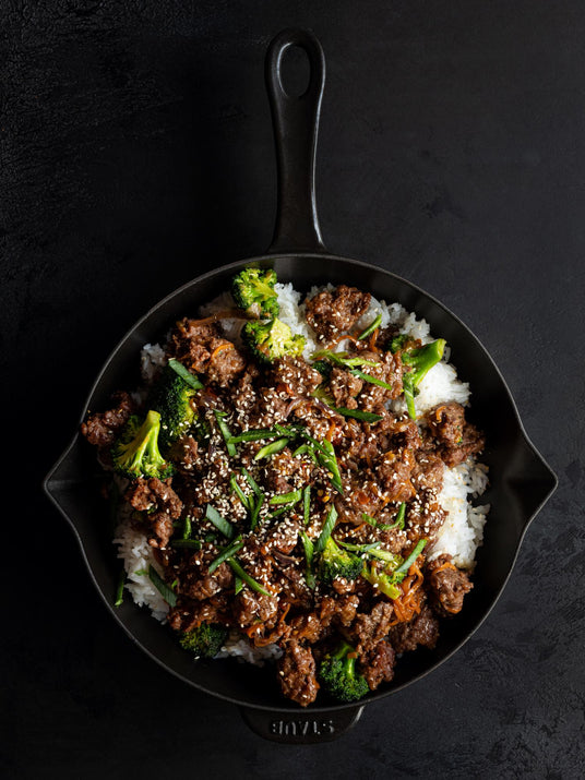 Rinderhackfleisch nach asiatischer Art