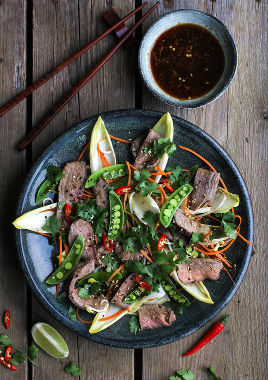 Salat mit Rindfleisch